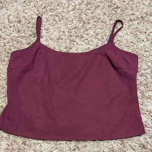 White Fox Boutique Burgundy Spaghetti Strap Camisole